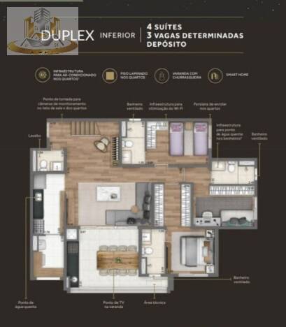 Apartamento à venda com 4 quartos, 215m² - Foto 30